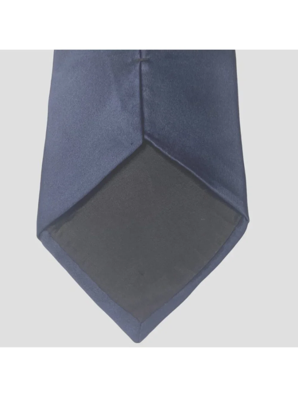 Vintage Milano Uomo Hand Stitched Solid Navy Blue Imported Silk Tie (3/$15)